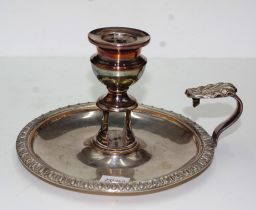 Georgian old Sheffield Plate candle holder