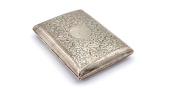 Edwardian silver cigar case