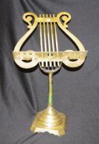 Vintage brass table-top music stand