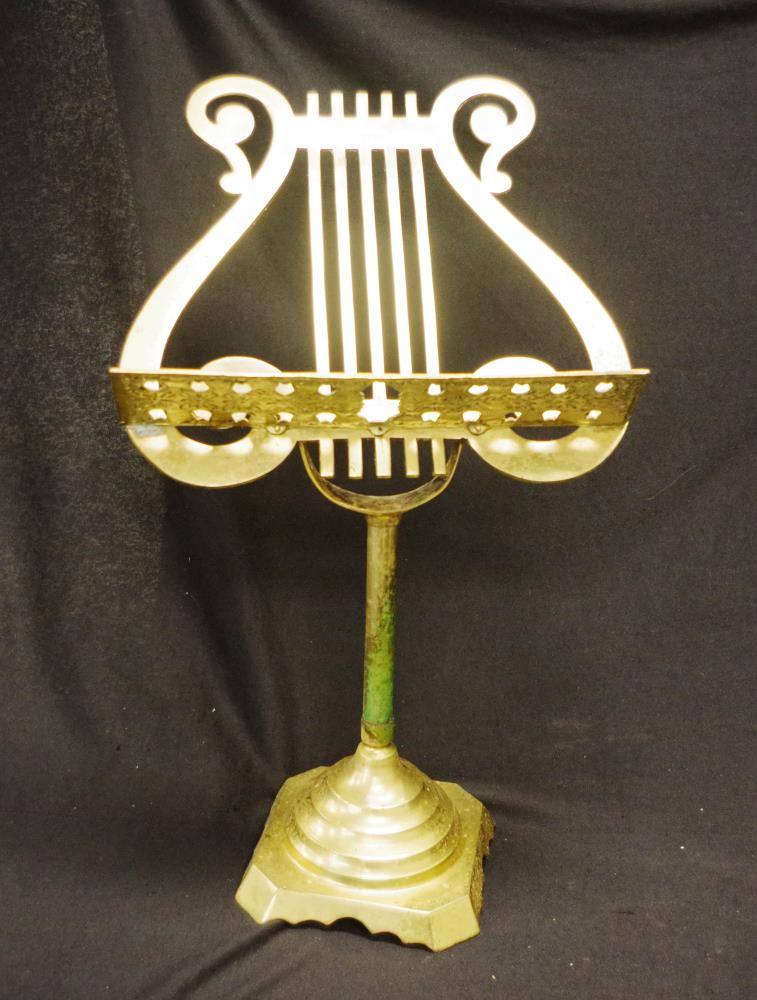 Vintage brass table-top music stand - Bild 3 aus 3