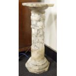 Antique marble pedestal stand