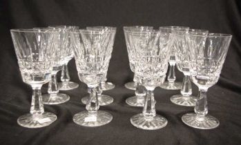 Set twelve Waterford 'Kylemore' wine glasses