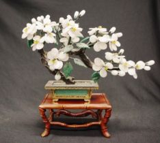 Chinese carved blossom tree decoration