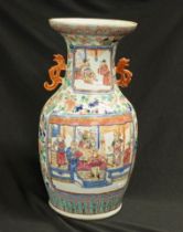 Good antique large Chinese famille rose vase