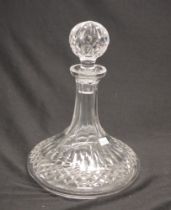 Waterford crystal "Lismore" ships decanter