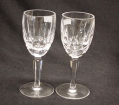 Eight Waterford crystal "Kildare" sherry glasses
