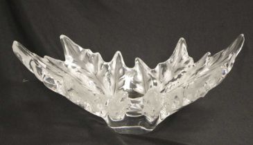 Large Lalique France crystal Champs Elysees bowl