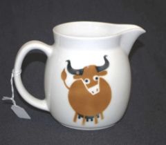 Arabia 'Cow' ceramic milk jug