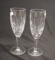 Eight Waterford crystal "Kildare" champagne flutes