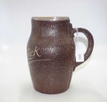 Doulton Lambeth leather look motto jug