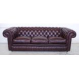 Leather Chesterfield lounge
