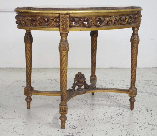 French Louis XV style gilt wood centre table - Bild 4 aus 4