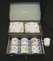 Shelley 'Rose/Pansy/Forget-me-Not' coffee set