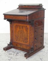 Victorian rosewood Davenport desk