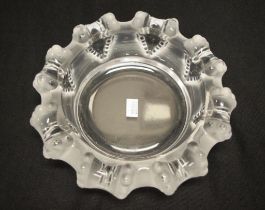 Lalique France crystal "Cannes" bowl