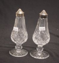 Pair of Waterford crystal salt & pepper shakers