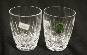 Eight Waterford crystal "Lismore" tumblers