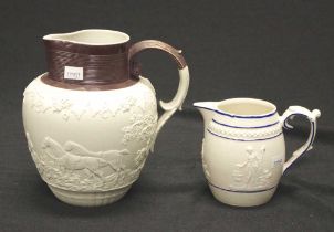 Two early 19th C: stoneware jugs