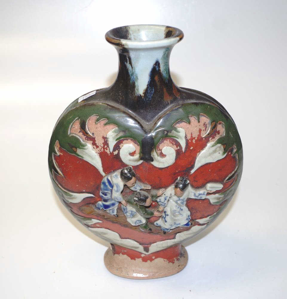 Large Sumida Gawa Japanese vase. - Image 2 of 5