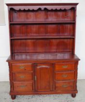 Stained pine kitchen dresser