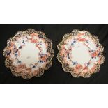 Pair early Royal Crown Derby serving plates