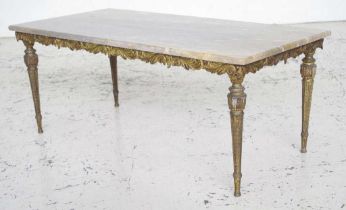 Marble top coffee table