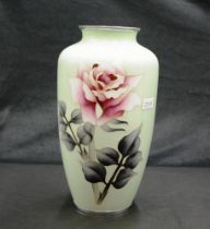 Japanese cloisonne "shippo yaki" vase