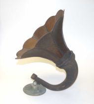 Two part phonograph horn