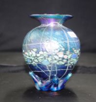 Australian Colin Heaney iridescent glass vase