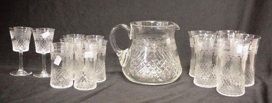 Quantity of various Pall Mall glass ware