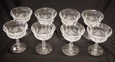 Set eight Waterford 'Kathleen' dessert bowls