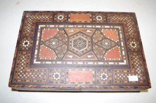 Oriental decorative inlaid wooden case
