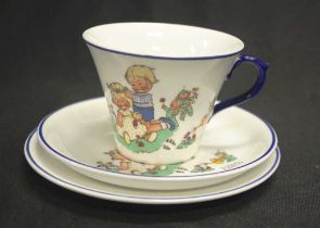 Shelley child's teacup trio by Mabel Lucy Atwell