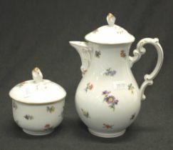 Heutchenreuther coffee pot & lidded sugar