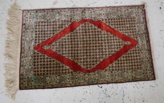 Middle Eastern silk rug