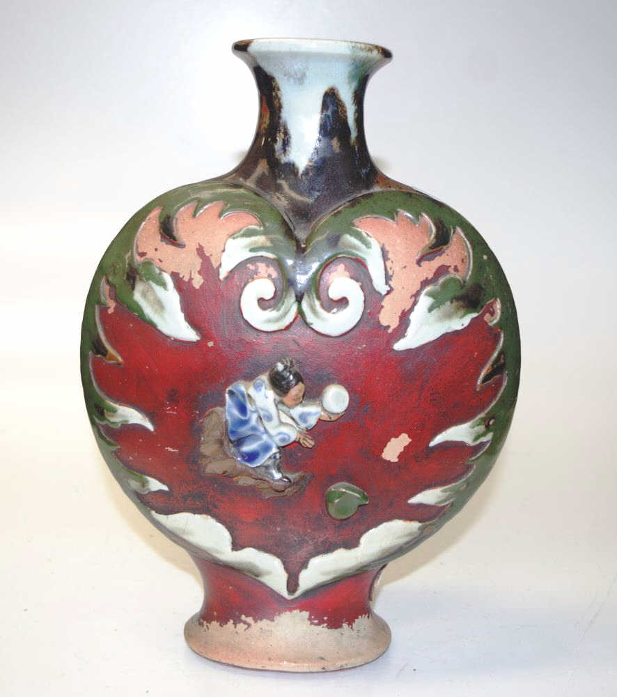 Large Sumida Gawa Japanese vase. - Image 3 of 5