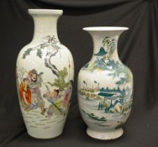Two various Chinese ceramic table vases