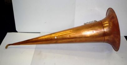 Enormous Copper horn for a phonograph