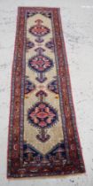 Iranian hand made wool hall runner