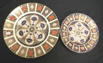 Two various Royal Crown Derby 'Imari' plates