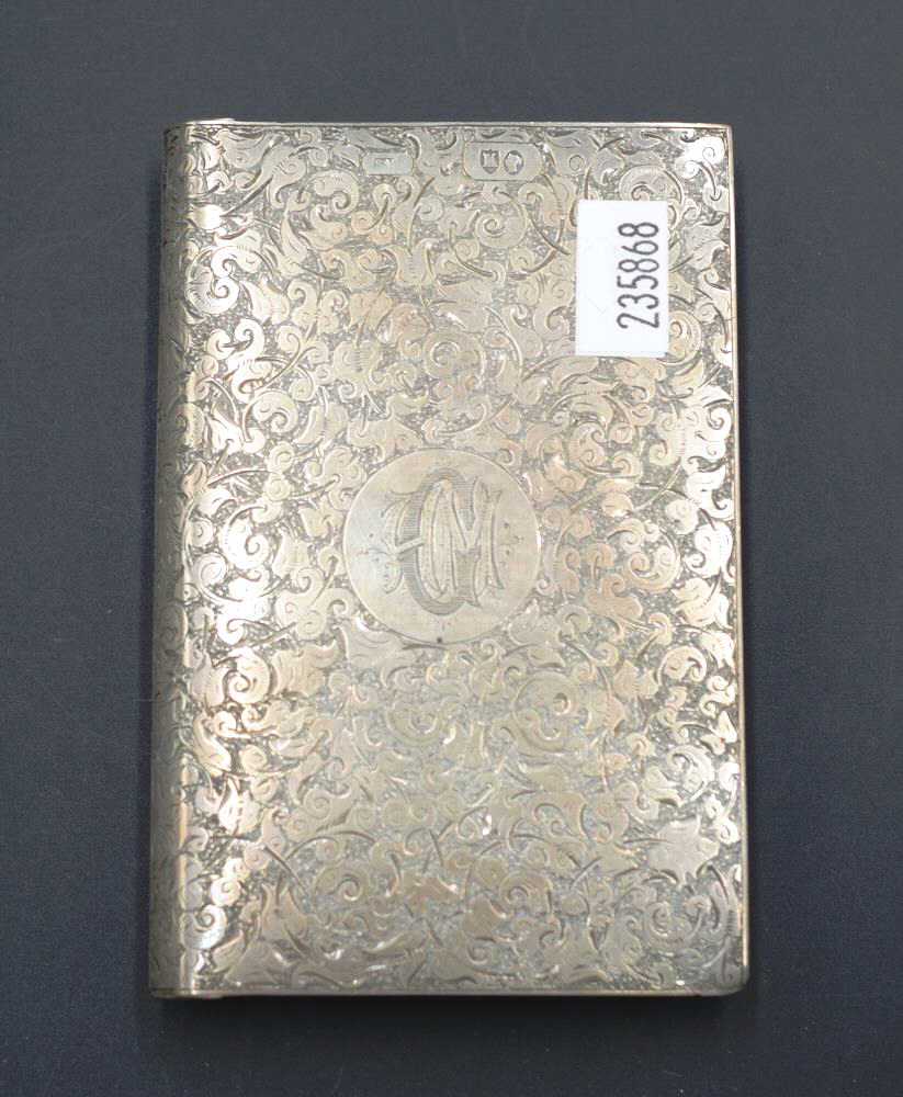 Good Victorian silver lady's aide memoire