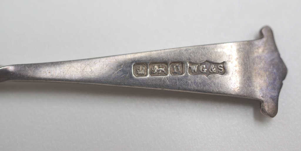 Cased set of 5 sterling silver cake forks - Image 2 of 4