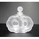 Lalique France "Two Flowers" perfume bottle