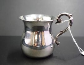 George V sterling silver mug