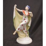 Art Deco Czechoslovakian figure of a lady