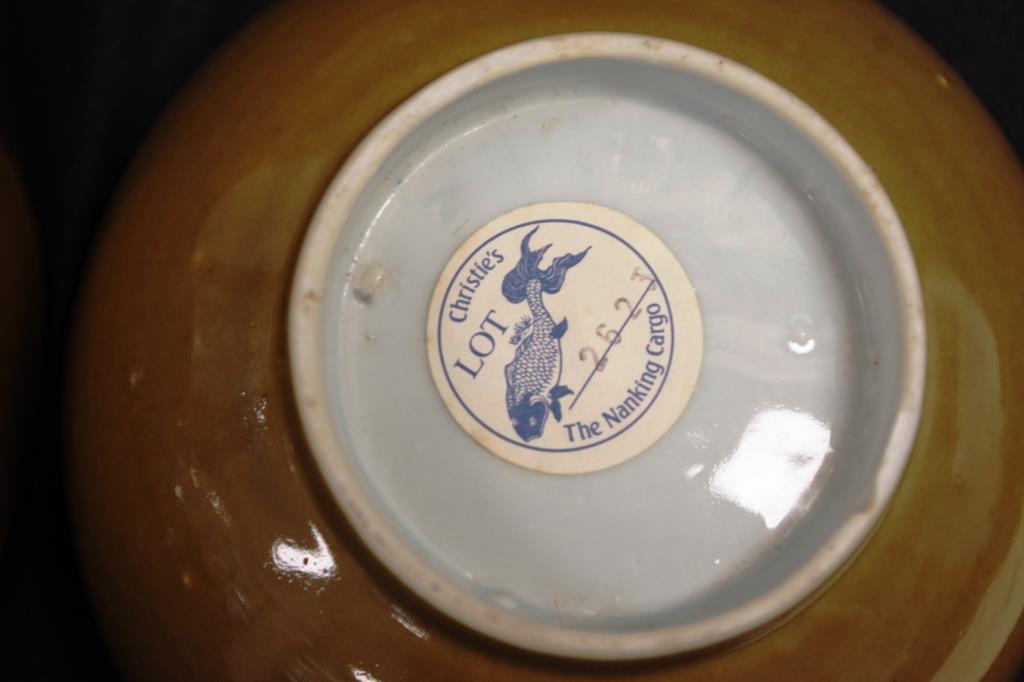 Pair antique Nanking Chinese porcelain bowls - Image 3 of 5