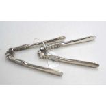 Pair of silver plated nut crackers