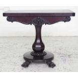 Early Victorian rosewood card table