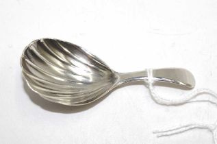 George III sterling silver caddy spoon