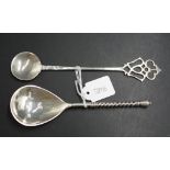 Two collectable Scottish silver spoons